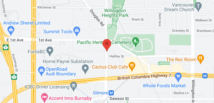 map of 1401 1788 GILMORE AVENUE